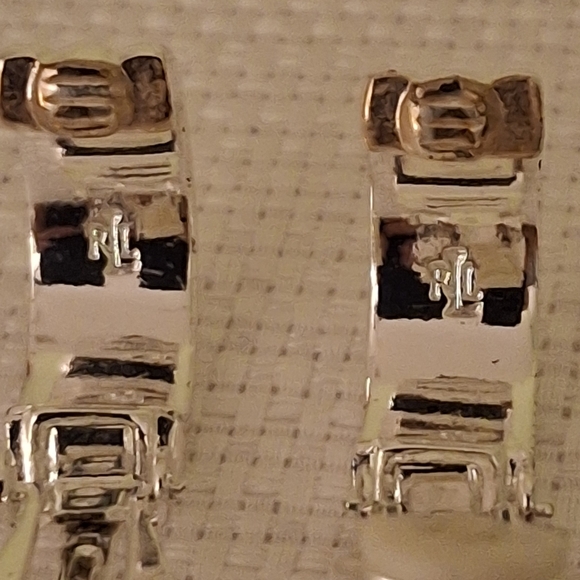 Lauren Ralph Lauren Silver Huggie Hoop Clip-On Earrings - Picture 2 of 3